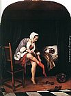 Steen Paintings - The Morning Toilet by Jan Steen